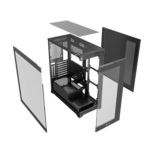 نمای باز و کلی کیس لاجی&zwnj;کی LK-C540B 